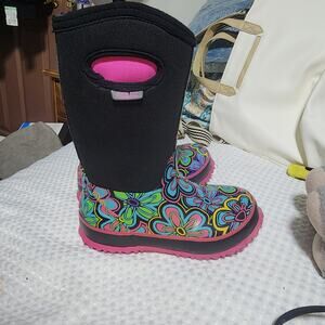 PERFECT STORM EUC GIRLS SIZE 1 POWER FLOWERS RUBBER BOOTS